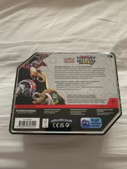 POKEMON Scarlet & Violet Paldean Fates - Charizard EX Large 7" Tin - NEW SEALED - Image 2