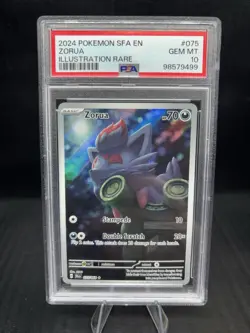 Pokemon TCG Zorua 075/064 Sv: Shrouded Fable Illustration Rare Holo PSA 10 - Image 1