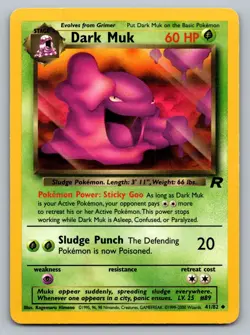 Pokemon TCG Team Rocket Dark Muk 41/82 - Image 1