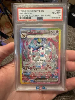 POKEMON PRE EN-PRISMATIC EVOLUTIONS 156/131 SYLVEON EX SIR PSA 10 - Image 1