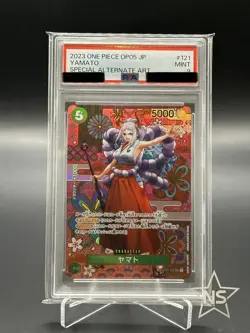 PSA 9 Yamato SP Alt Art OP01-121 Awakening of the New Era Japanese One Piece - Image 2