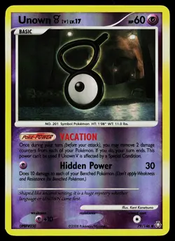 Pokemon Card - Unown (V) Legends Awakened 79/146 Reverse Holo - Image 1