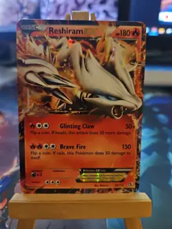 Pokemon TCG Reshiram EX Holo Ultra Rare Card Legendary Treasures 29/113 LP Clean - Image 1