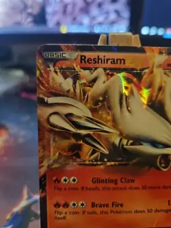 Pokemon TCG Reshiram EX Holo Ultra Rare Card Legendary Treasures 29/113 LP Clean - Image 2