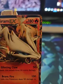 Pokemon TCG Reshiram EX Holo Ultra Rare Card Legendary Treasures 29/113 LP Clean - Image 3