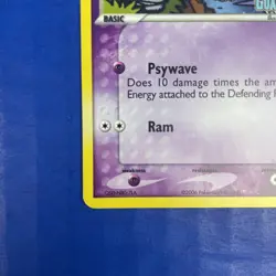 Pokemon Card Spoink EX Crystal Guardians 62/100 Holo Stamped - Moderate Play - Image 4