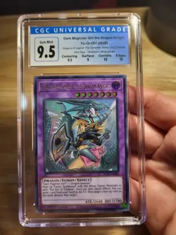 1st Ed Dark Magician Girl The Dragon Knight Yu-Gi-Oh! Card DLCS-EN006 CGC 9.5 - Image 1