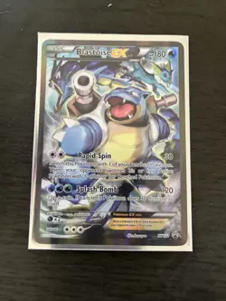 Pokemon TCG Blastoise EX Promo Holo Rare Card XY122 LP - Image 1