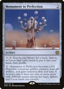 MTG Monument to Perfection ** Phyrexia: All Will Be One ** English - Image 1