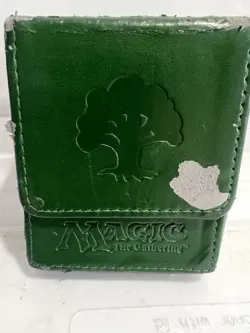 Vintage 2010 ULTRA PRO Magic The Gathering MTG Green MANA FLIP BOX MTG Deck Case - Image 2