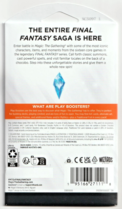 Magic the Gathering: Universes Beyond Final Fantasy Sleeved Play Booster Pack - Image 3