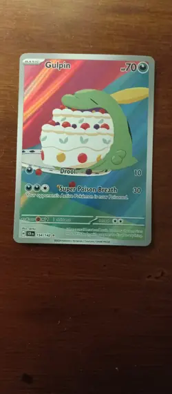 Gulpin Stellar Crown Pokemon TCG #154 NM 2024 Illustration Rare - Image 1