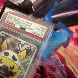 PSA10 2016 Pokemon Japanese SM PRTND TM SKLL #013 Pikachu FullArt Special GEM MT - Image 4