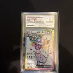 Pokemon TCG Prismatic Evolutions Espeon EX SVP175 Black Star Promo ACE 10 - Image 1