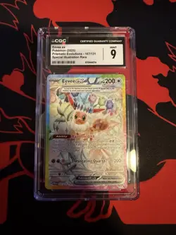 2025 Pokemon Eevee ex 167/131 Prismatic Evolutions Holo SIR CGC 9 - Image 1
