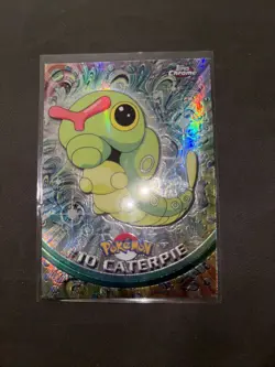 10 Caterpie Topps Vintage Holo Foil Rare Pokemon Spectra Chrome NM - Image 1