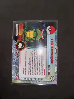10 Caterpie Topps Vintage Holo Foil Rare Pokemon Spectra Chrome NM - Image 2