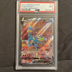 PSA 9 Machamp V #172 SWSH Astral Radiance 2022 Pokemon MINT - Image 1