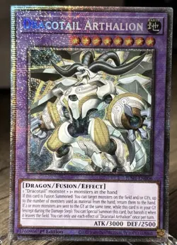 Yu-Gi-Oh: STARLIGHT! JUSH-EN031 Dracotail Arthalion 1st Ed. Starlight Rare - Image 1