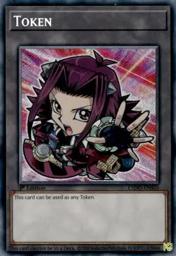 x1 Token (Akiza) - L5DD-ENS04 - Secret Rare - 1st Edition Yu-Gi-Oh! M/NM - Image 1