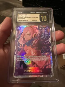 ONE PIECE Wings of the Captain Vinsmoke Reiju OP06-069 SR CGC 10 Pristine Eng. - Image 1