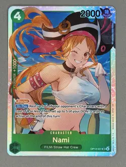 One Piece #OP14-031 Nami SR Super Rare The Azure Sea's Seven - Image 3
