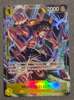 Monkey D Luffy OP10-111 ALT ART Royal Blood One Piece TCG - Image 1