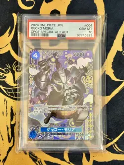 One Piece Japanese OP08 Two Legends - ST03-004 Gecko Moria SP PSA10 - Image 1