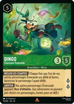 Lorcana - Dingo - Champion Emeraude - MINT/NMINT - FR - FOIL - Image 1