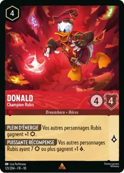 Lorcana - Donald - Champion Rubis - MINT/NMINT - FR - FOIL - Image 1