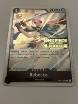 Rebecca (Judge Pack Vol. 6) OP04-092 One Piece Promotion Cards Foil - Image 1