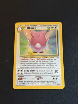 Pokemon Blissey Holo Rare 2/64 Pokemon Neo Revelation Vintage LP/NM Card WOTC - Image 1
