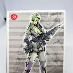 41 Sniper Wolf Metal Gear Solid 2 Menko SLAMMER Card Size 8.2cm x 5.4cm KONAMI - Image 4