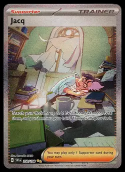 Pokemon Card - Jacq Scarlet & Violet Base Set 250/198 Holo SIR - Image 1