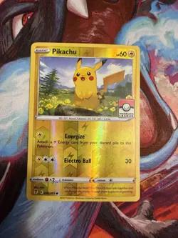 Pikachu - (Pokemon League) 049/203 League & Championship Card Reverse Holo LP - Image 1
