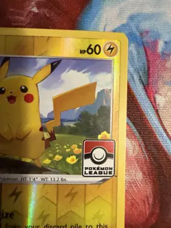 Pikachu - (Pokemon League) 049/203 League & Championship Card Reverse Holo LP - Image 3