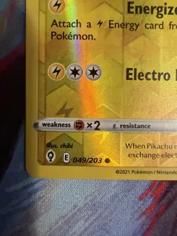 Pikachu - (Pokemon League) 049/203 League & Championship Card Reverse Holo LP - Image 5