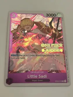 Little Sadi (Judge) OP02-073 One Piece Promotion Cards Foil - Image 1