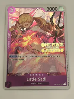 Little Sadi (Judge) OP02-073 One Piece Promotion Cards Foil - Image 2