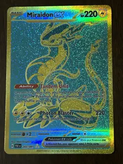 Pokemon Miraidon EX TCG Card Paldean Fates 243/091 Near Mint Condition - Image 1