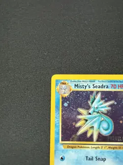 Pokemon TCG Misty's Seadra Prerelease Holo Promo Card 9/132 LP Condition 1999 - Image 3