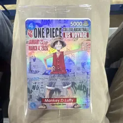 One Piece CCG Monkey D. Luffy US Voyage College Promo Card - Image 1
