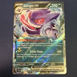 Pokemon TCG Gengar EX Temporal Forces Ultra Rare Card 104/162 NM - Image 1