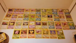Lot of 40 Vintage WoTC 1999-2000 Pokemon Cards Base Set Fossil Gym Heroes Jungle - Image 1