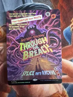 1x Through the Breach ~~ Borderless Showcase - Foil NM-Mint, English Innistrad R - Image 1