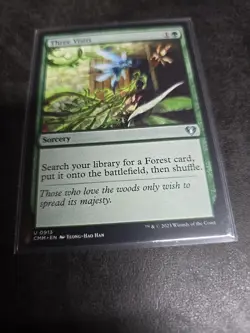 THREE VISITS 913 Commander Masters MTG Magic NM - Image 1