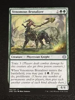 MTG Phyrexia: All Will Be One Venomous Brutalizer 193/271 NM - Image 1