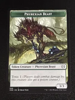 MTG Phyrexia: All Will Be One Phyrexian Beast Token 006 NM - Image 1