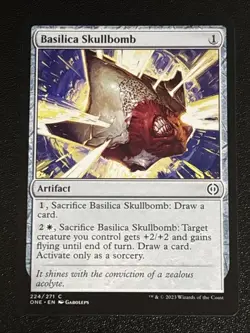 MTG Phyrexia: All Will Be One Basilica Skullbomb 224/271 NM - Image 1