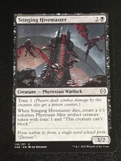 MTG Phyrexia: All Will Be One Stinging Hivemaster 110/271 NM - Image 1